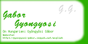 gabor gyongyosi business card